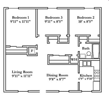 3BR/1BA - Breaux Bridge Apartments