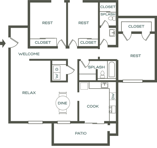 Floorplan - Timbre Apartments