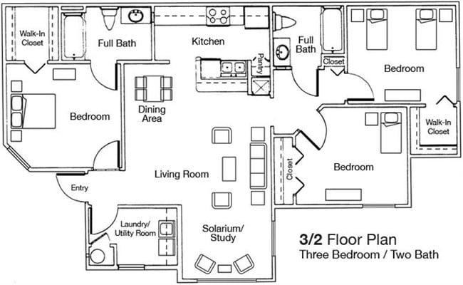 Floorplan - Worthington Apartments