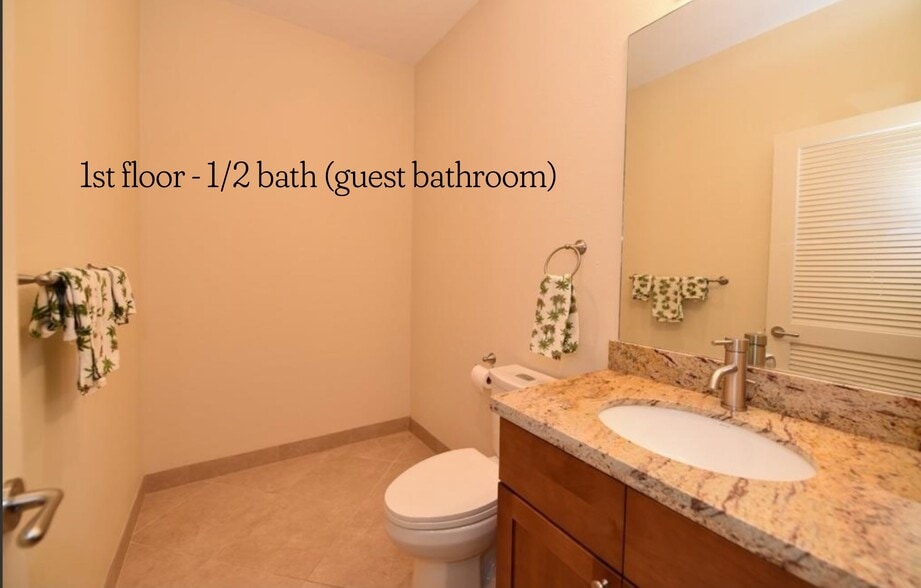 Guest bathroom - 1 st floor - 37 Polohina Ln