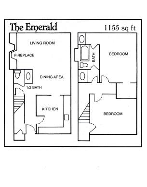 Floorplan - The Greens Apartments