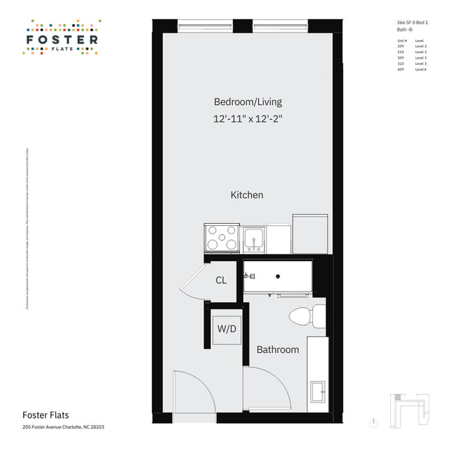 Floorplan - Foster Flats