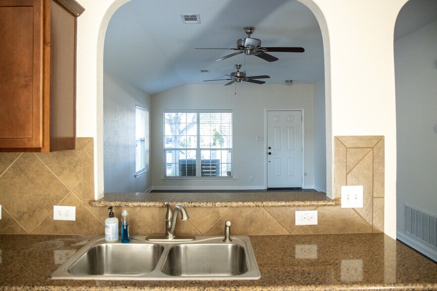 Living Room & Entrance View from Kitchen - 2808 Granite Cove
