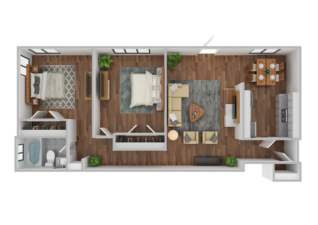 2 Bed Floorplan - Ventnor Flatz