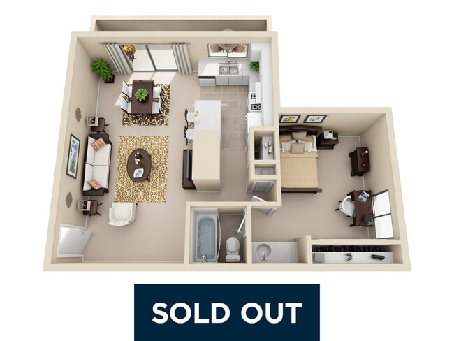 1 Bedroom | 1 Bathroom - Campus Crossings at Riverside