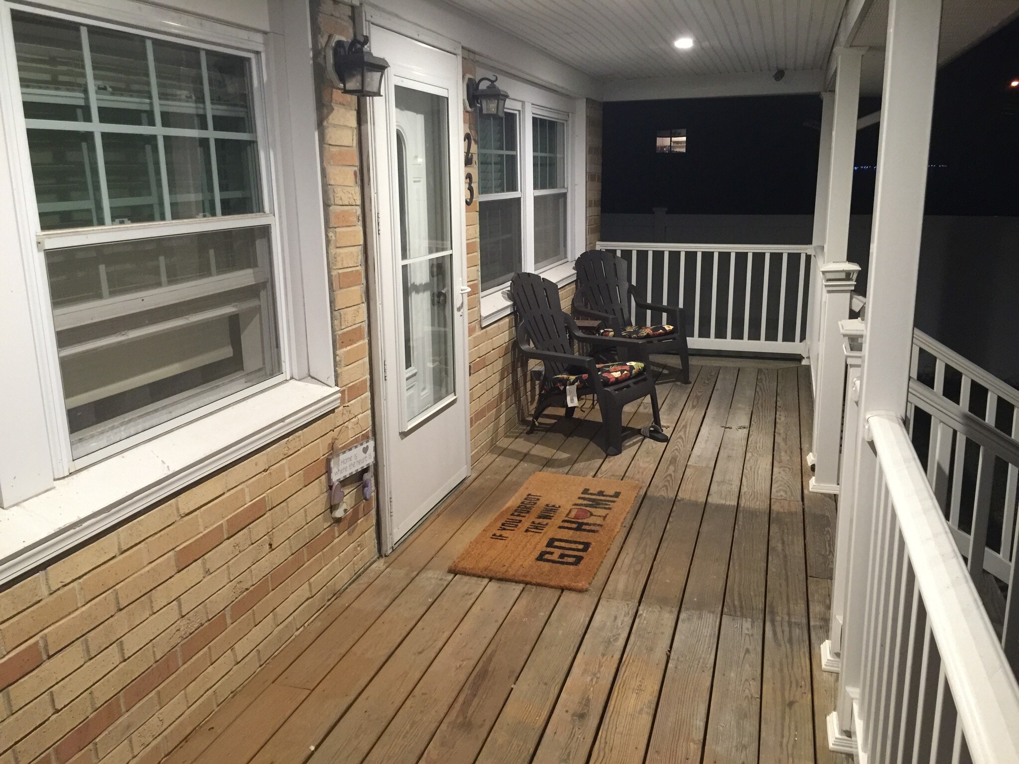 Front porch lighted - 23 E 6th St