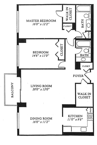 2BR/2BA - The Promenade