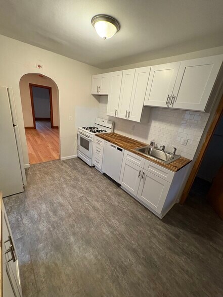 Kitchen from back door lower unit - 1202 Buchanan St NE