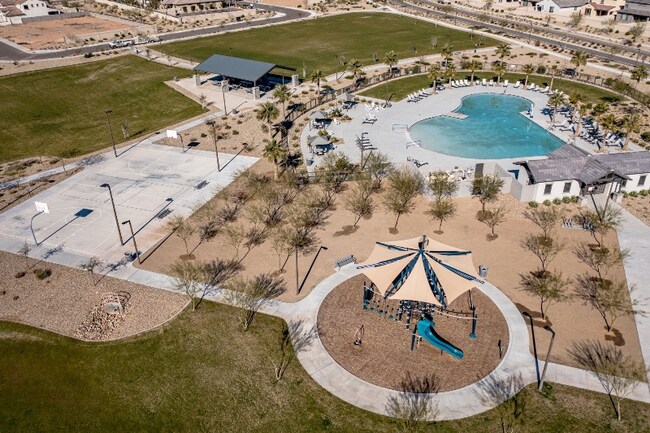 Aerial view community pool - 8924 W Solano Dr