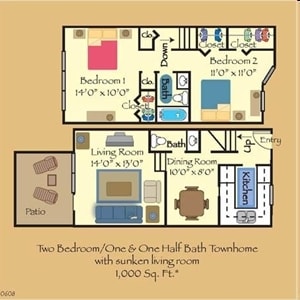2BR/1.5BA - Indian Hills