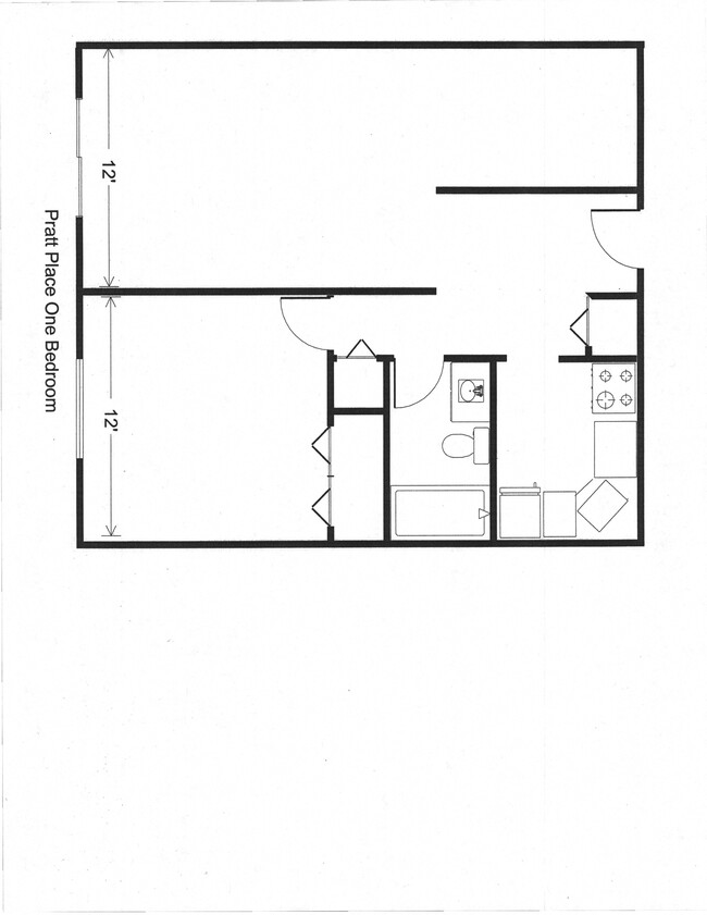 Floorplan - Pratt Place Apartments