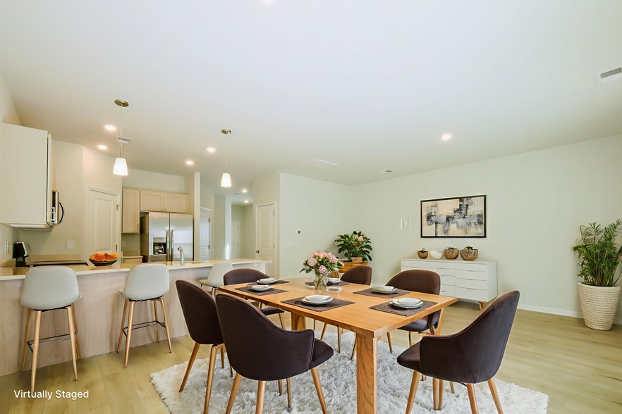 Dining area. Photo is virtually staged. - 1510 Alvin Pond Dr