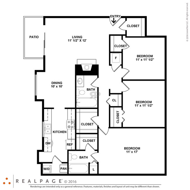 Floorplan - Countryside North Apartments