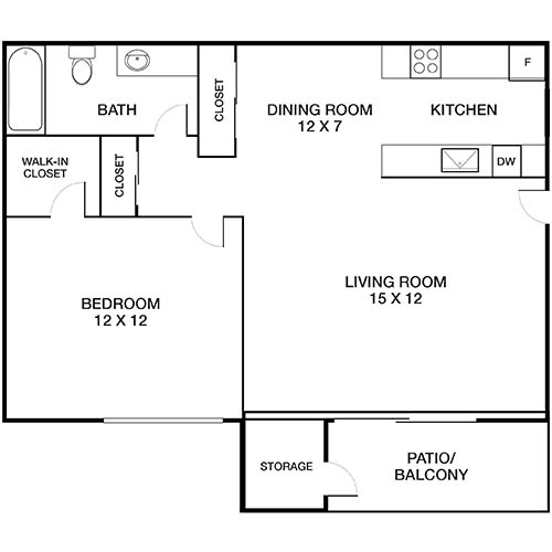 Floorplan - Mariners Cove Apartments