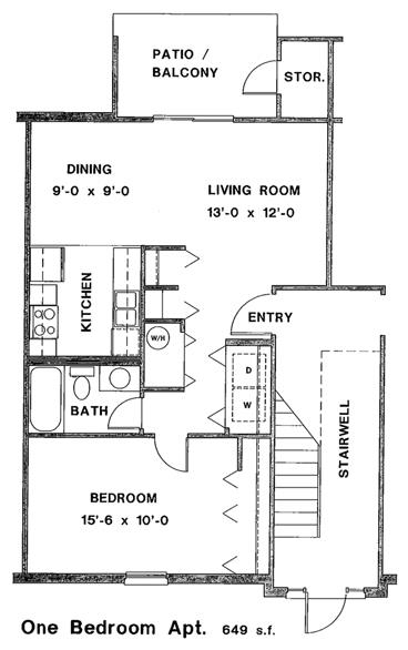 1BR/1BA - Water Dance Apartments