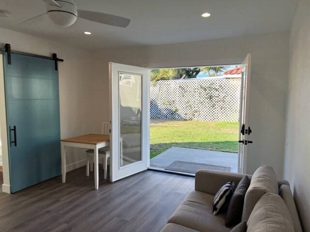 View to shared backyard - 3213 Maine Ave