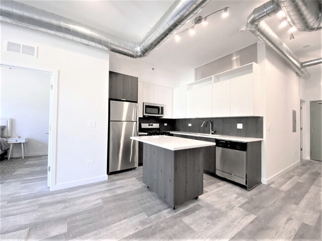 308 Kitchen w/Island - 2150 W Lawrence Ave