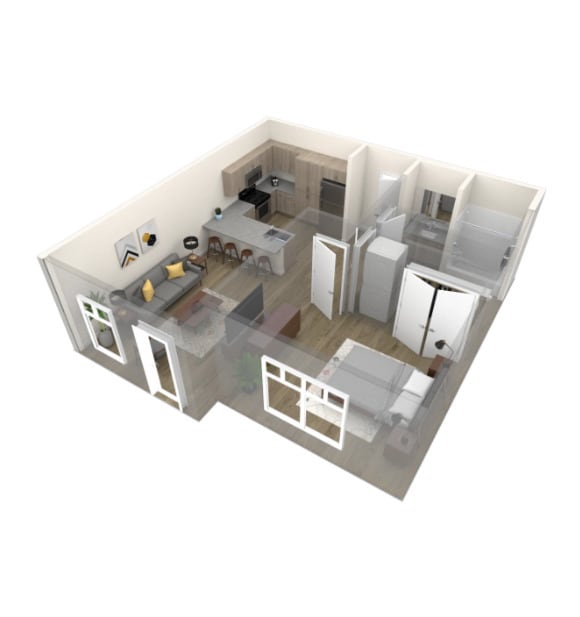 One Bedroom - Trailhead at Chamizal - NOW LEASING