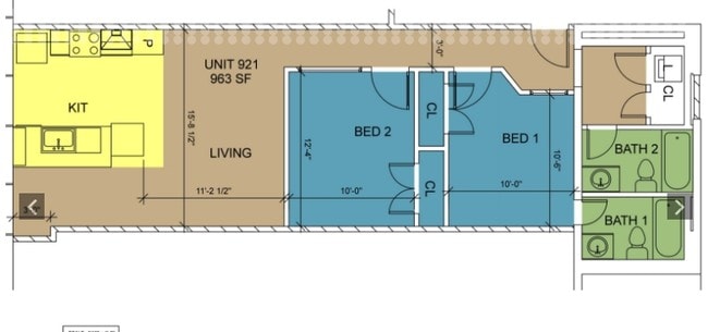 Floorplan - 8th and Main - All Utilities Included