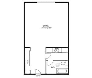 Floorplan - The Lennox Apartment