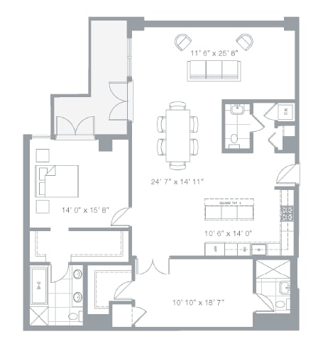 2BR/2.5BA - Watermark Condos