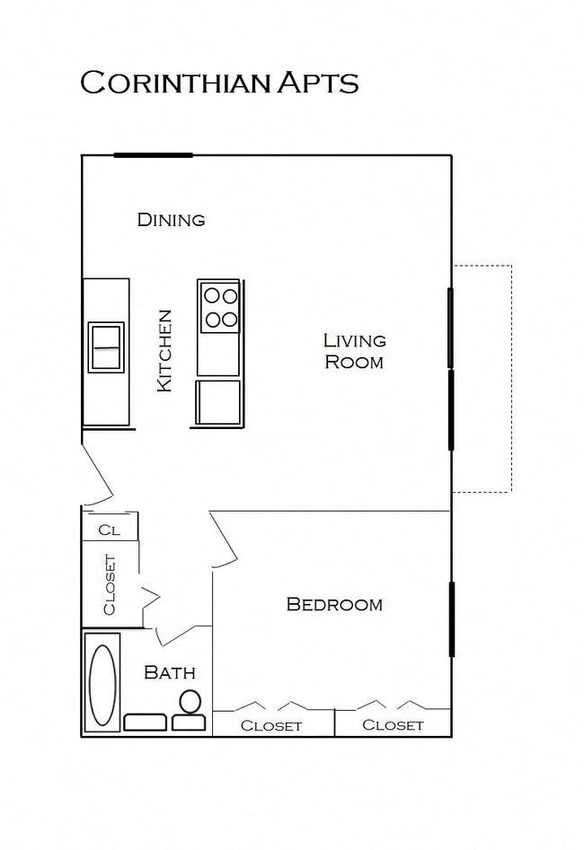 Floorplan - Corinthian Apartments