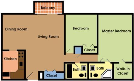 Floorplan - Executive Towers Apartments