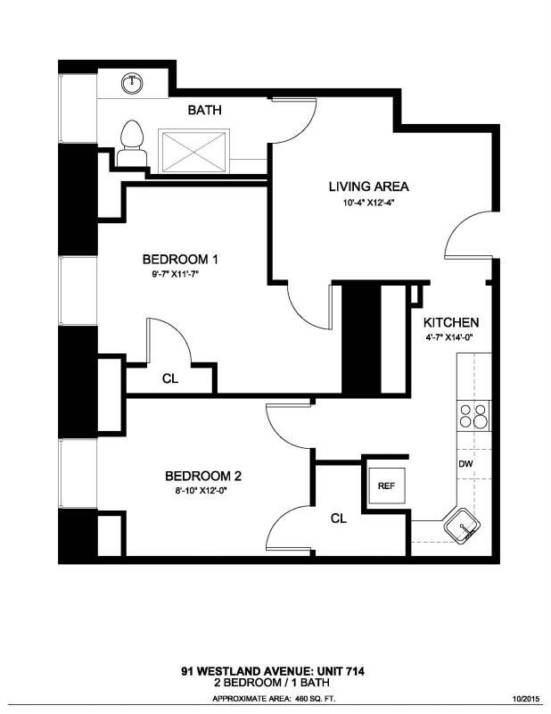 Apt 714 - 100 Wayland St