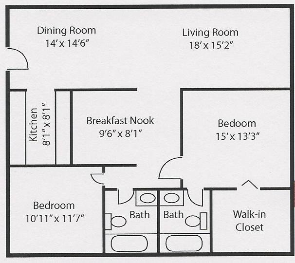 Floorplan - Ravenswood Apartments