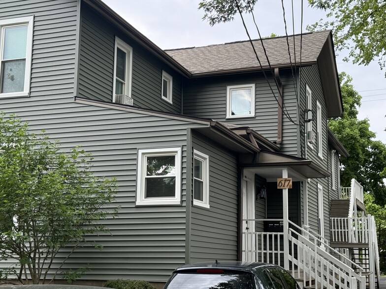 Main entrance to Unit's A, B, and C - 617 Delles Rd