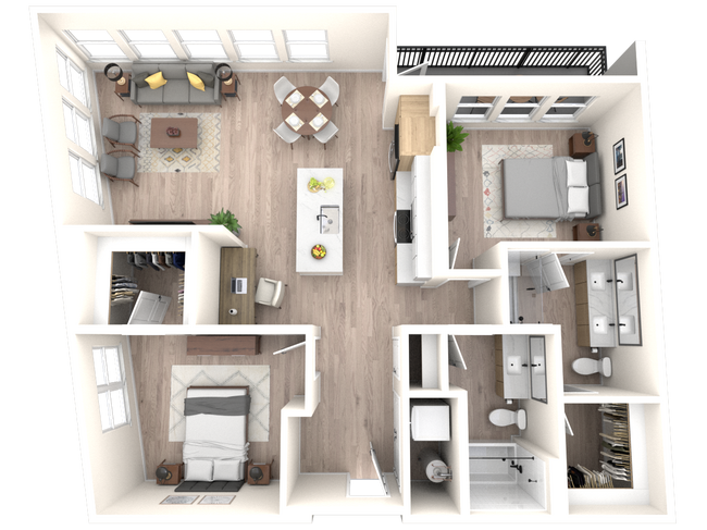 Floorplan - Tempo at Nine Mile Station Apartments