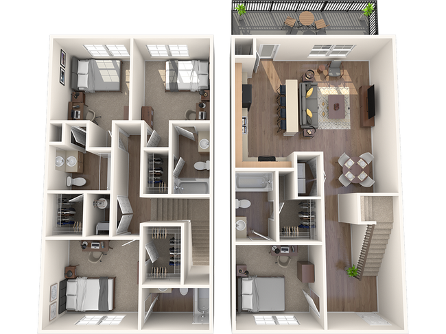 4 Bedroom Townhome - Wildwood Baton Rouge
