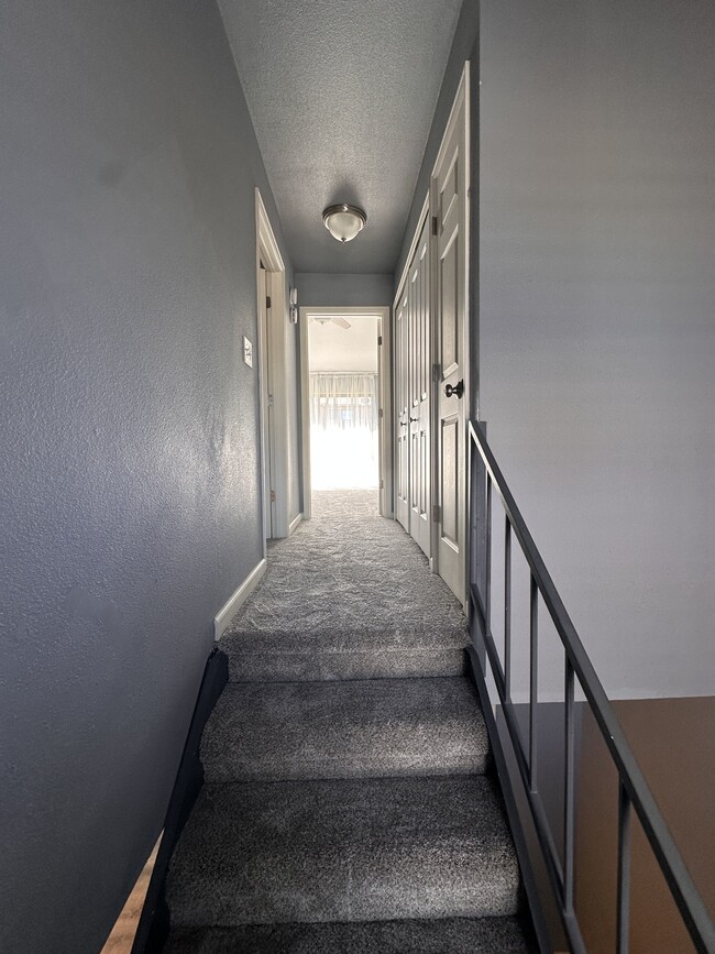 Upstairs hallway with large closets - 232 S Oman Rd