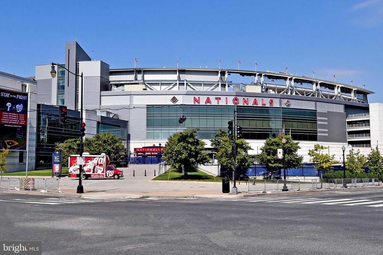 Nationals Stadium is so close, you can see people in the stands from your living room window. - 1101 3rd St SW