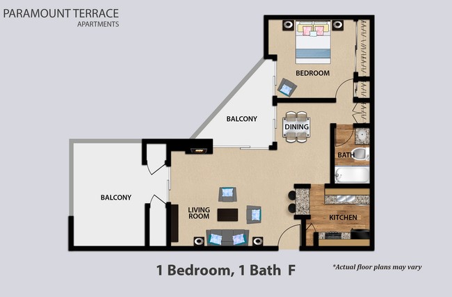 Floorplan - Paramount Terrace Apartments