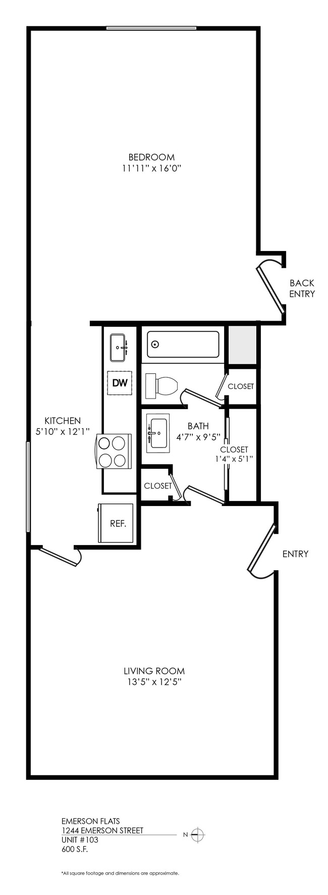 Floorplan - Emerson Flats