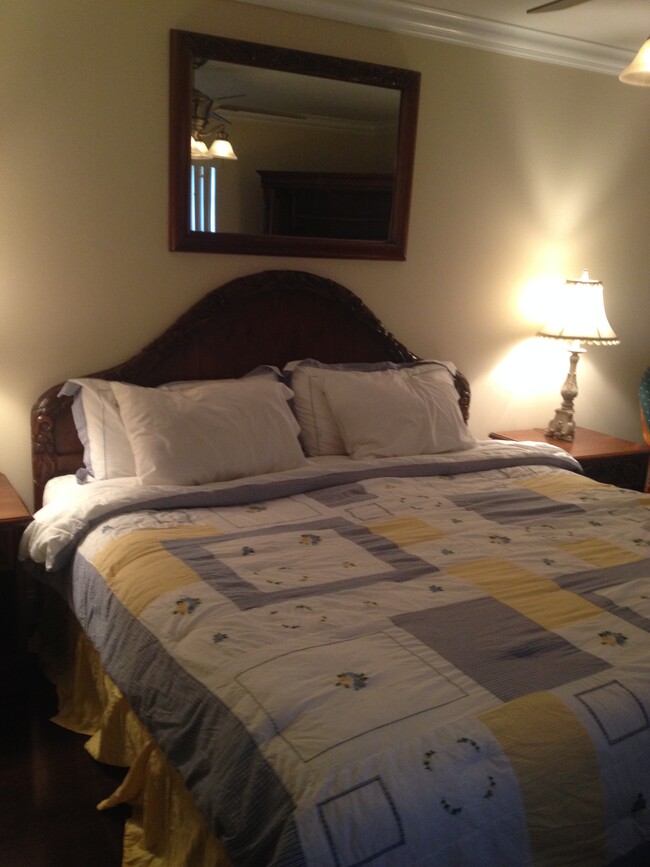 Master bedroom with king bed set - 135 Deer Creek Blvd