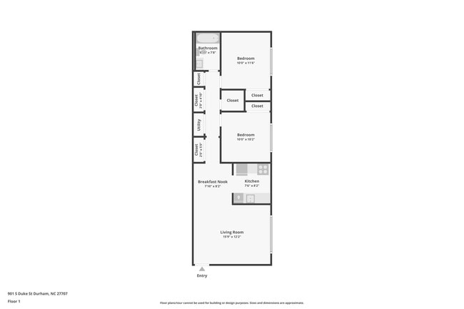 Floorplan - 901 South Apartments