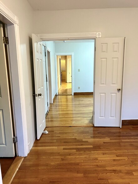 View from living room to dining room and kitchen - 583 Washington Ave