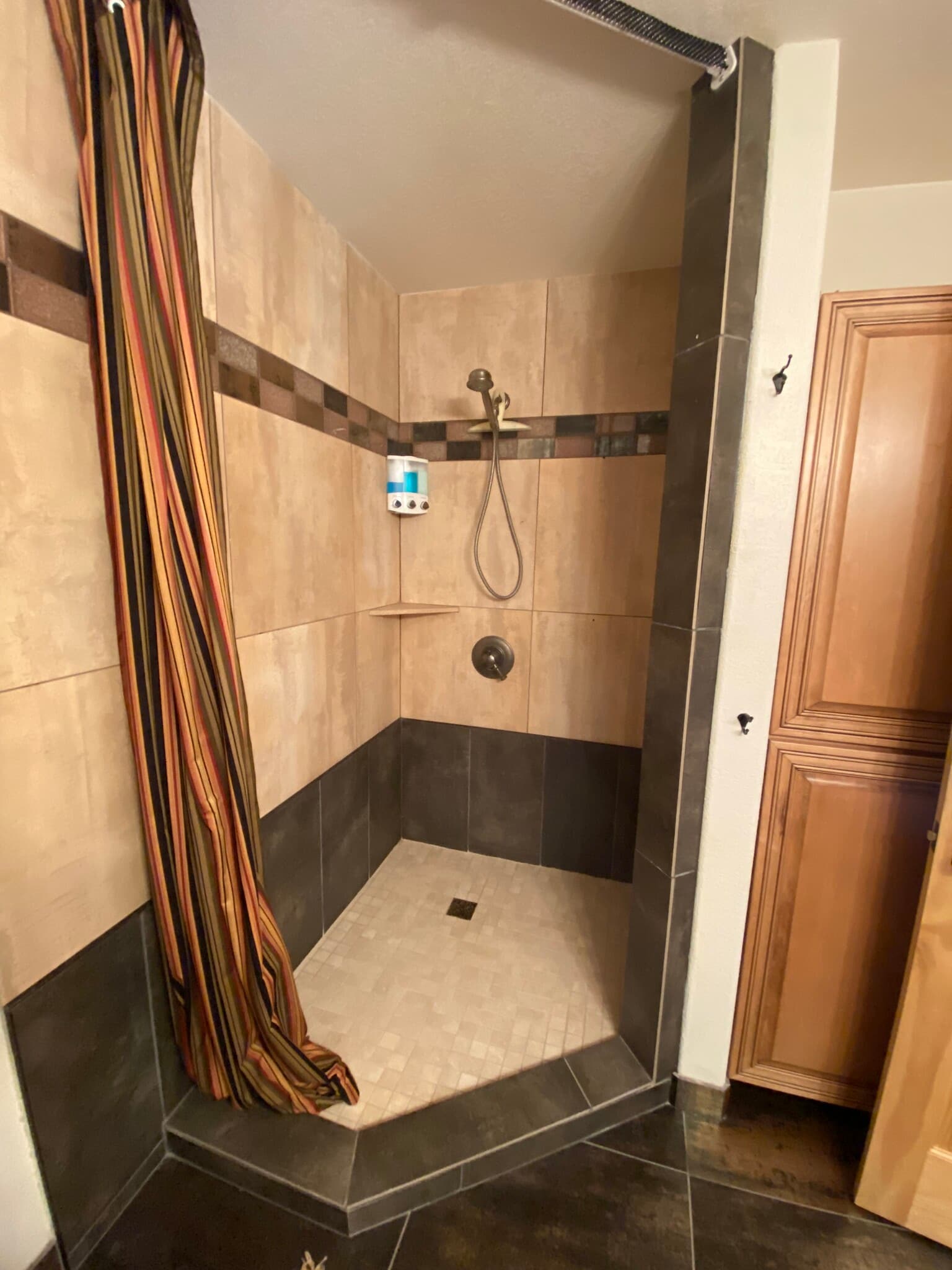 Downstairs Bathroom (glass will replace curtain) - 588 Lake View Cir W