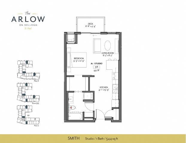 Floorplan - The Arlow on Kellogg