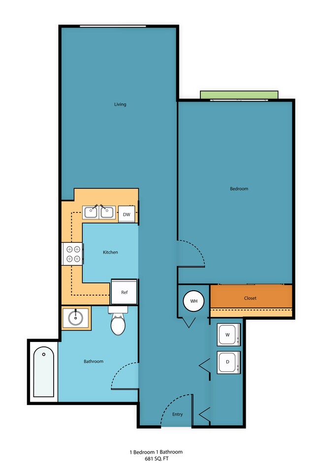 Floorplan - Promenade at the Park Apartment Homes