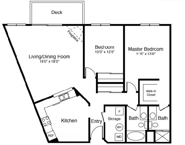 2BR/2BA - Stonehill