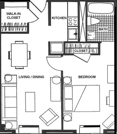 1BR/1BA - Lutheran Towers