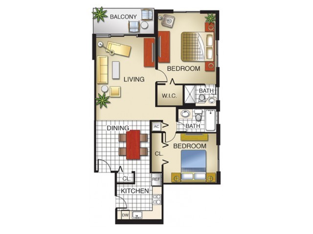 2-2bx - Suncoast Place Apartments