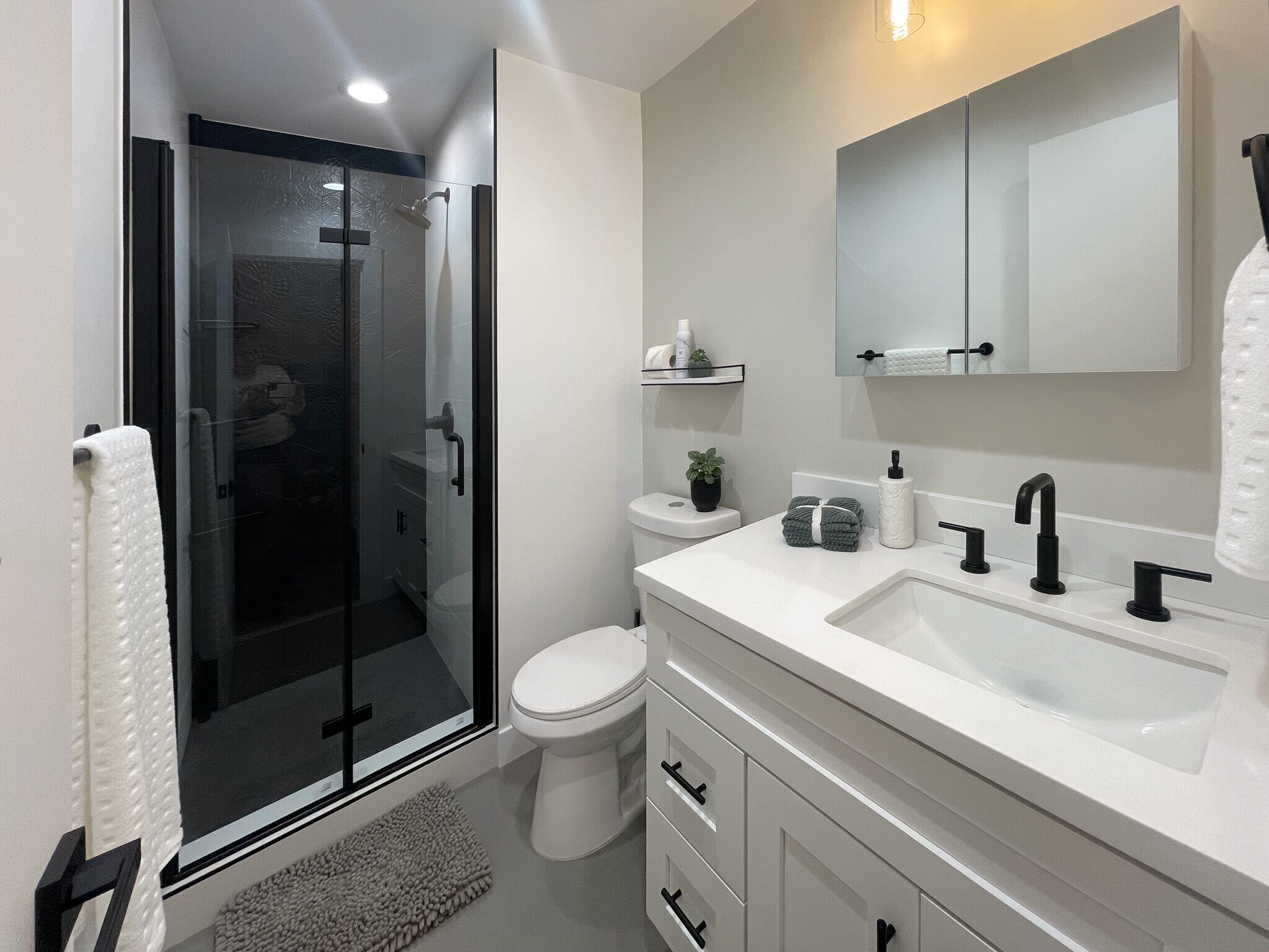 BRAND NEW downstairs bathroom - 9047 Langdon Ave
