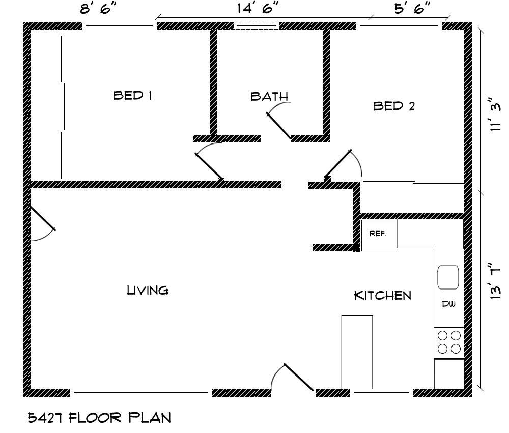 Layout - 5427 SE Tibbetts St