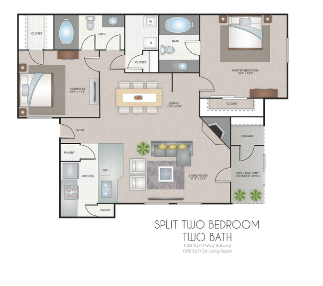 Floorplan - Eagle’s Point Apartment Homes