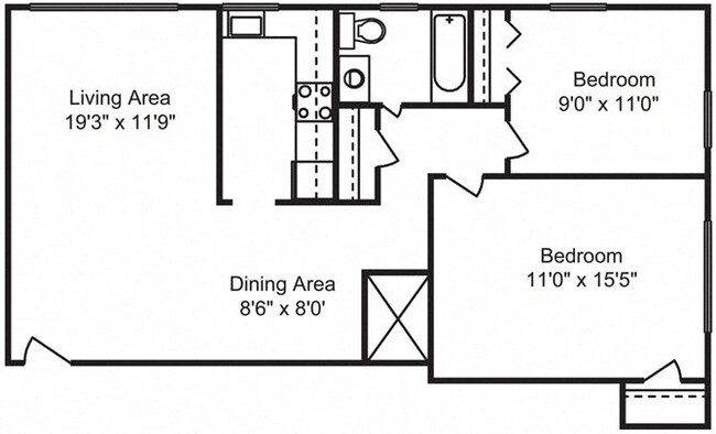 Floorplan - Friendship Courts Apartments