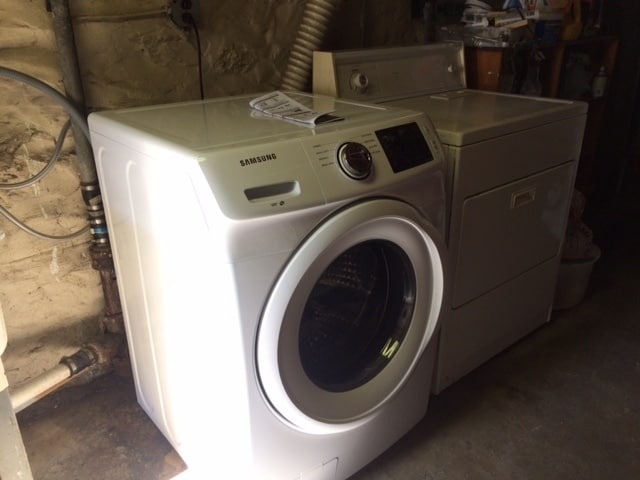 laundry past bathroom (locked and shared space) - 1417 West 37th Street